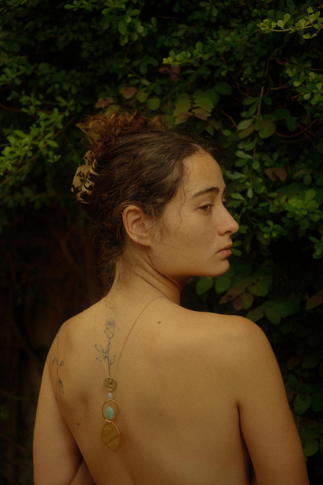 Sky Blue Stone Necklace