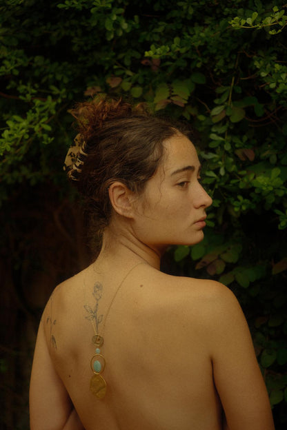 Sky Blue Stone Necklace