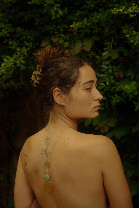 Sky Blue Stone Necklace