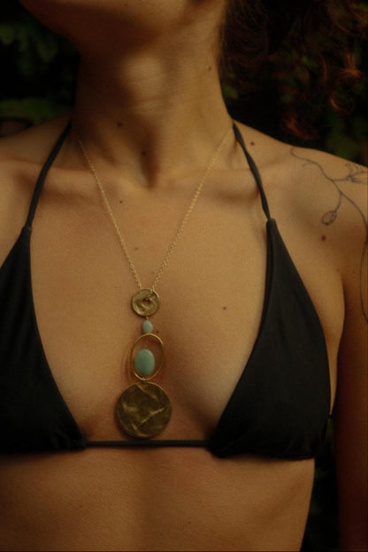 Sky Blue Stone Necklace