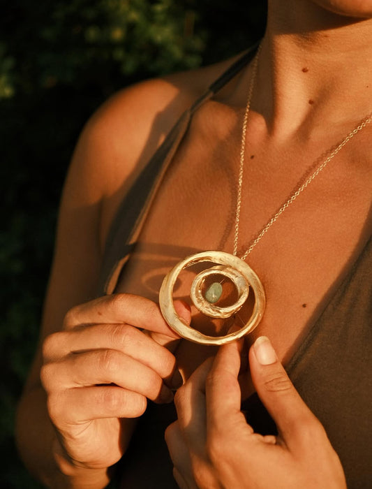 ספירלת הלב בטורקיז